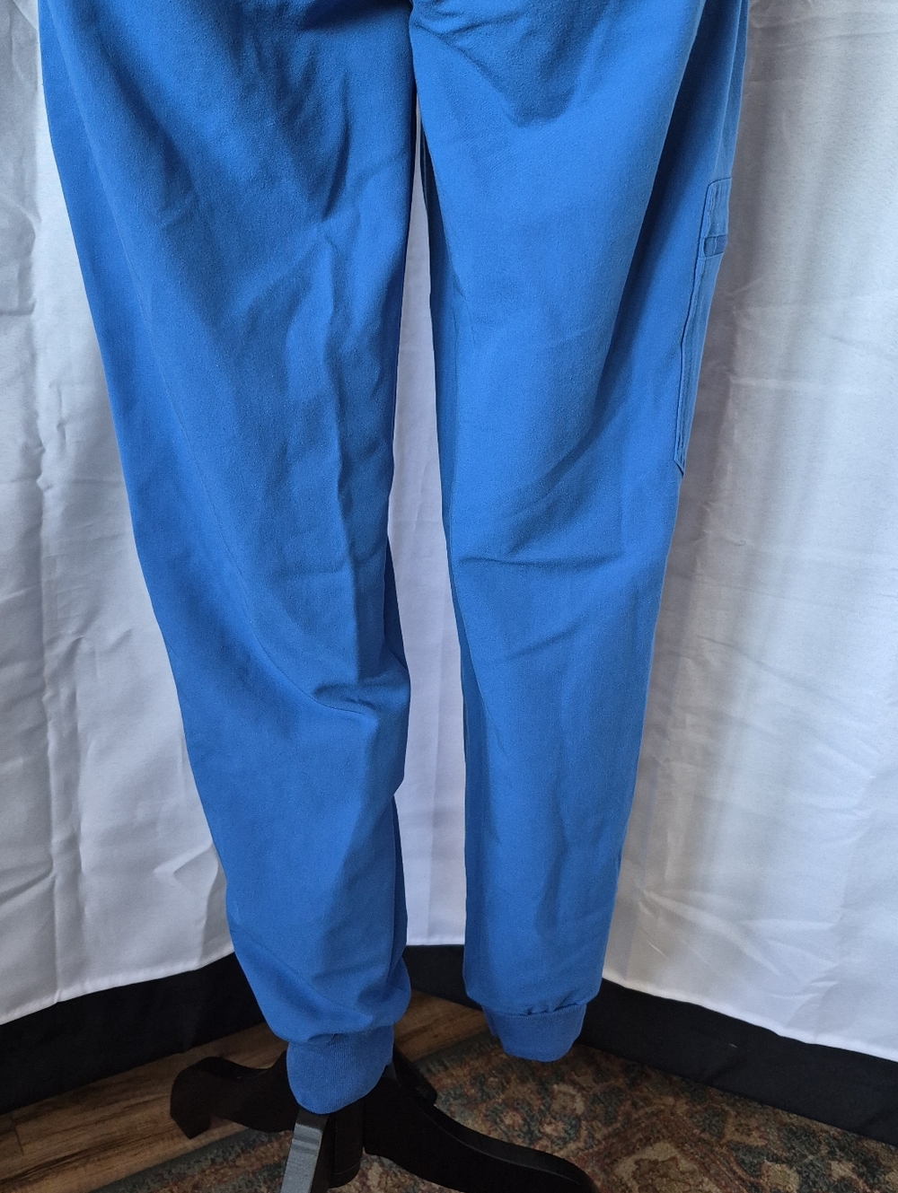 Figs Zamora Jogger Scrub Pants Sz Small Blue Style#W18SZ2005 Nurse Medical - Picture 7 of 13